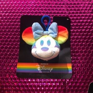 DISNEY Minnie Mouse Plush Backpack Clip  NWT